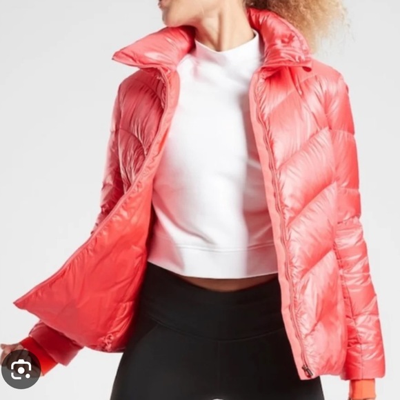 Athleta Jackets & Blazers - NWT Athleta Lofty Down Jacket Coral Petal S/486242